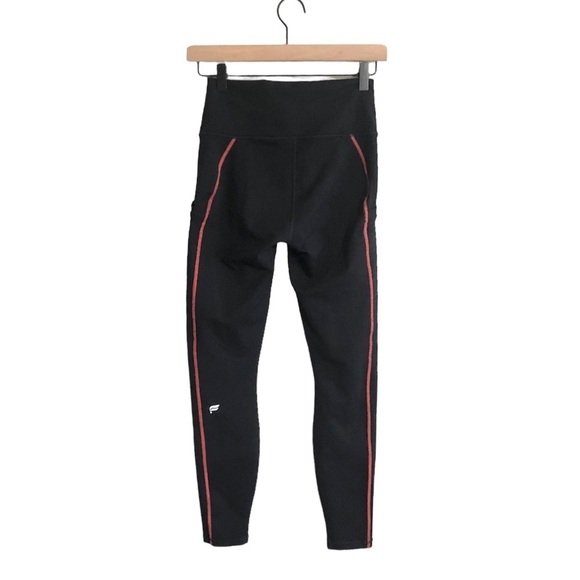 Powerhold by Fabletics Black with Red Stitching Leggings Size Small - Picture 2 of 7